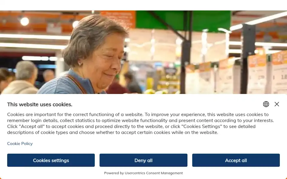 Screenshot of jeronimomartins.com