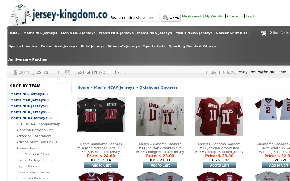 Screenshot of jersey-kingdom.co