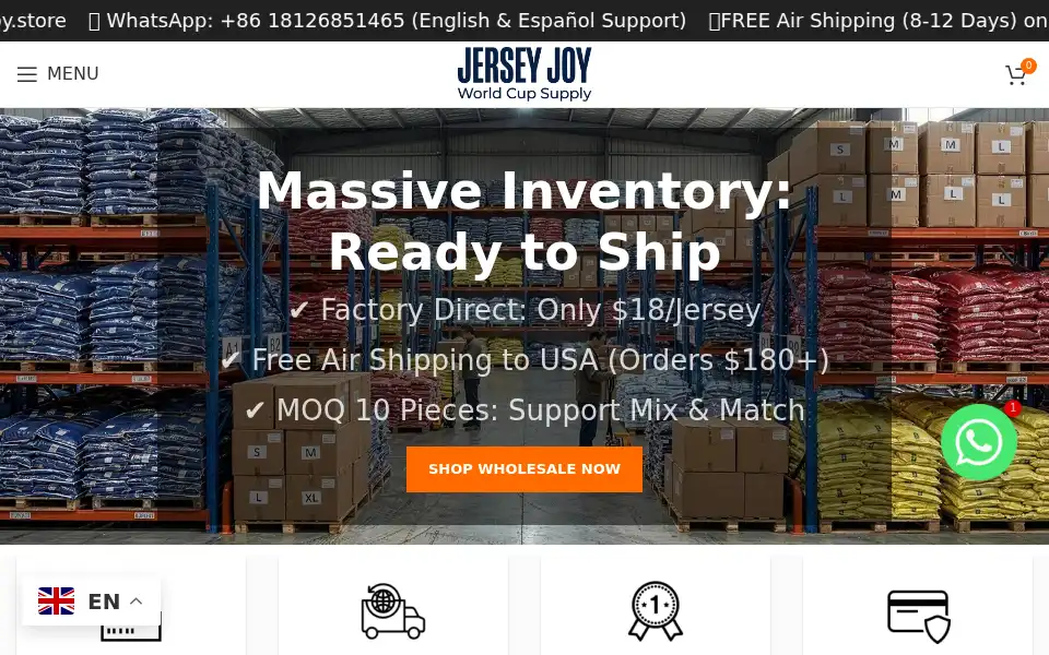 Screenshot of jerseyjoy.store