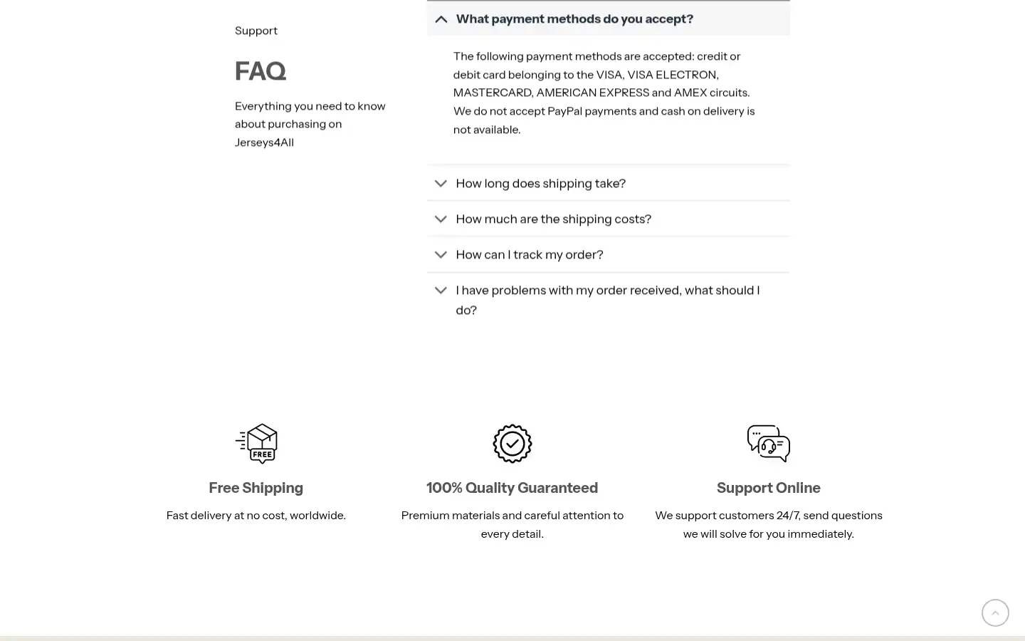 Screenshot of jerseys4all.net
