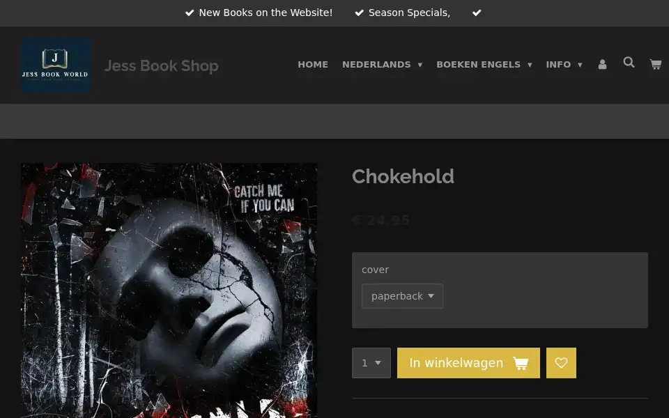 Screenshot of jessbookworld.com