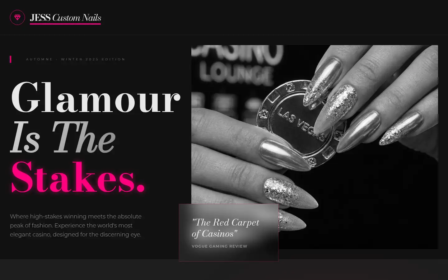 Screenshot of jesscustomnails.com