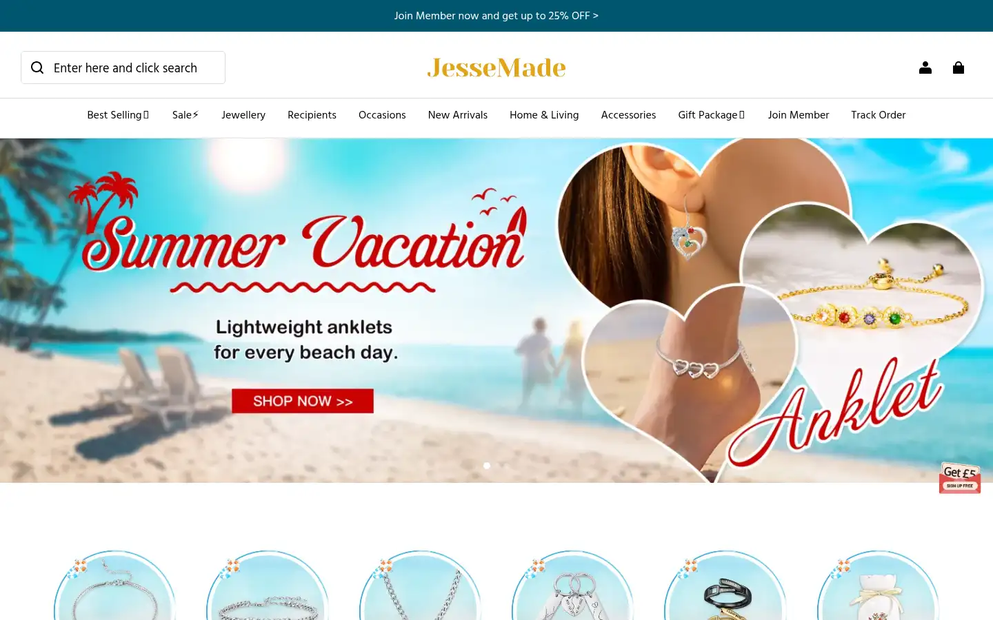Screenshot of jessemade.co.uk