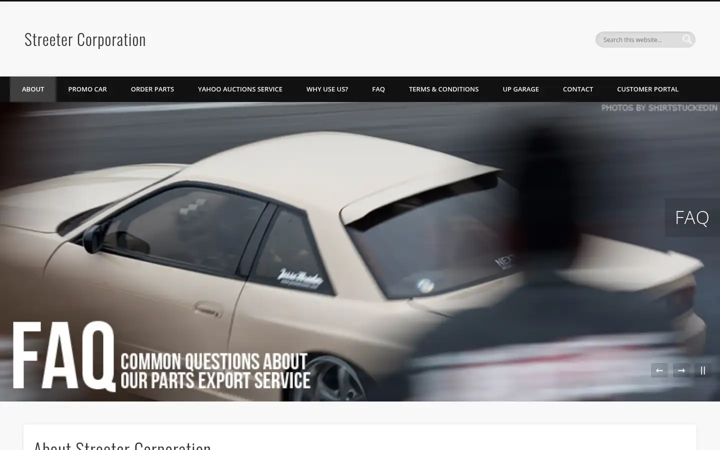 Screenshot of jessestreeter.com