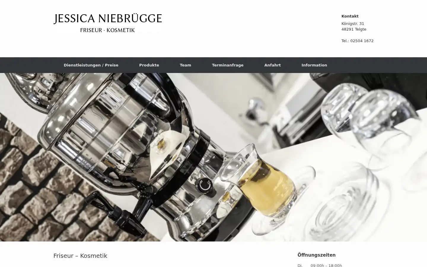 Screenshot of jessica-niebruegge.de