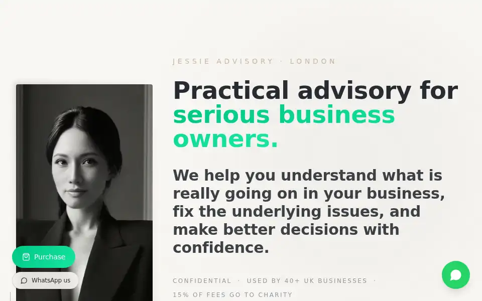 Screenshot of jessieadvisory.com