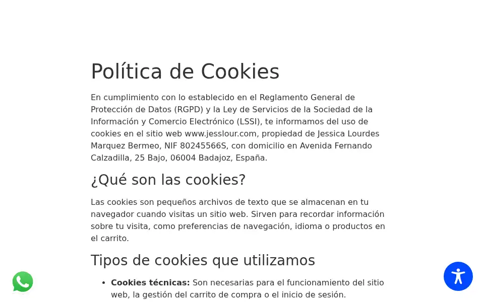Screenshot of jesslour.com