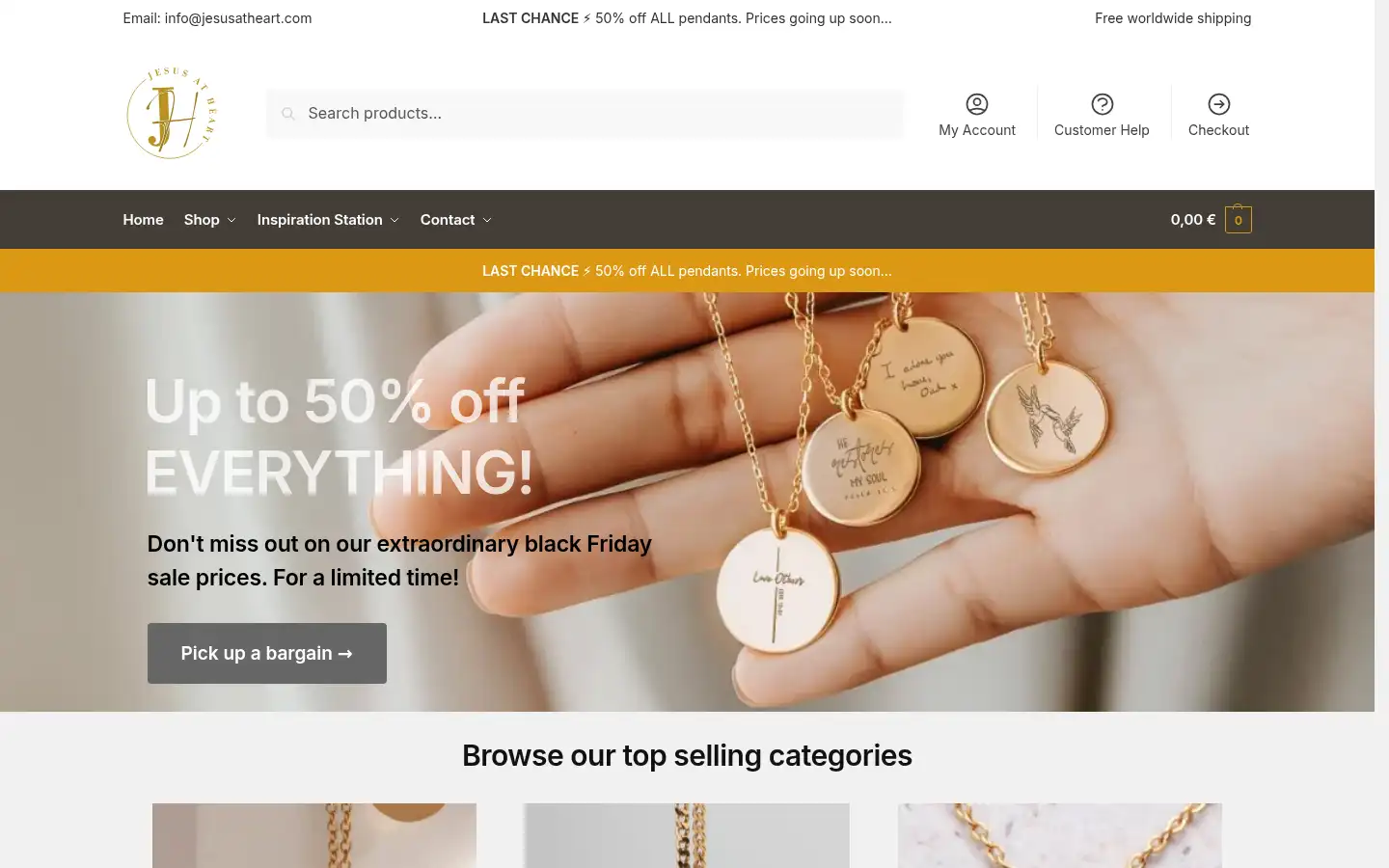 Screenshot of jesusatheart.com