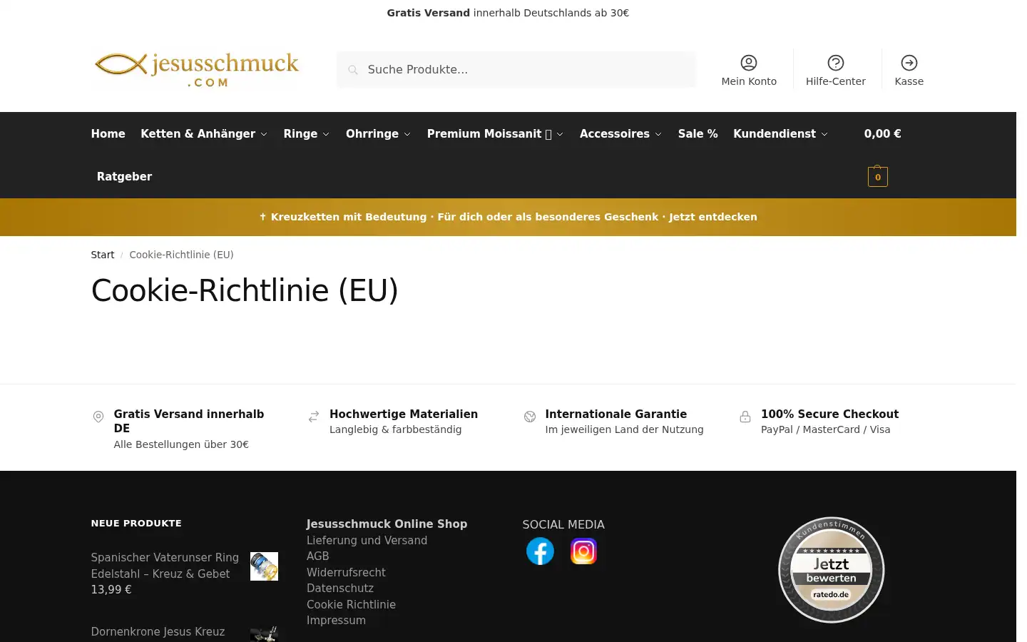 Screenshot of jesusschmuck.com