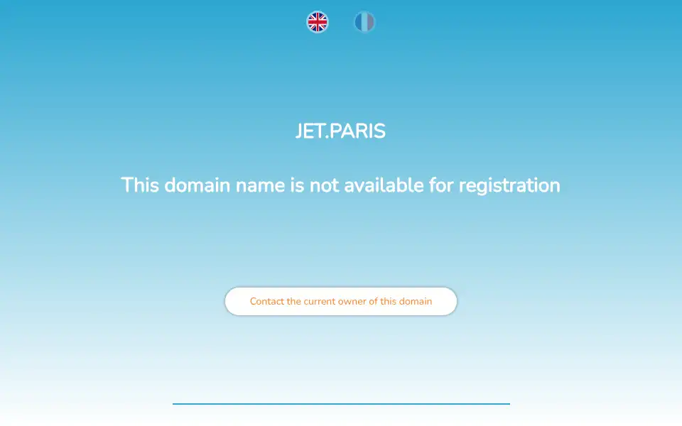Screenshot of jet.paris