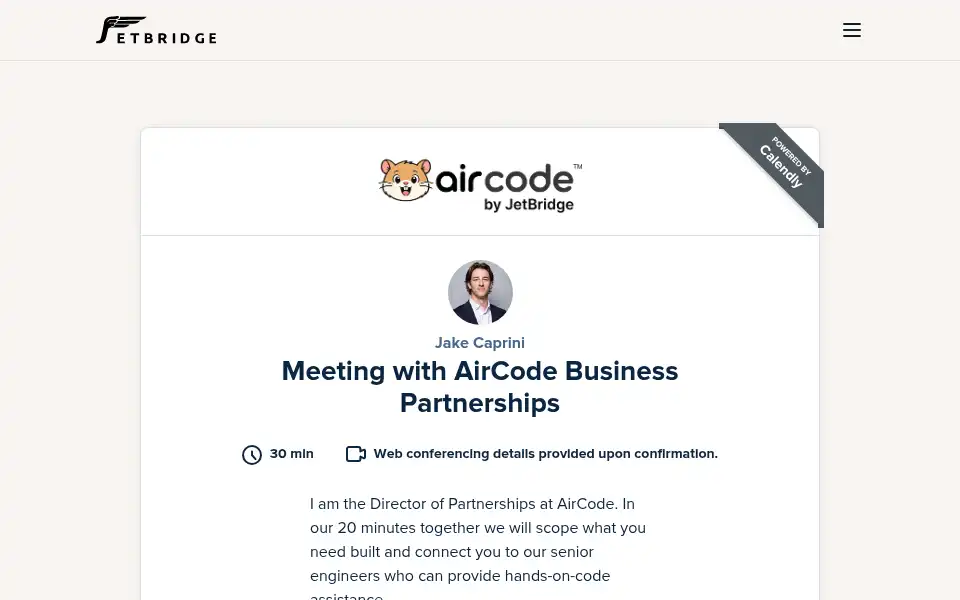 Screenshot of jetbridge.com