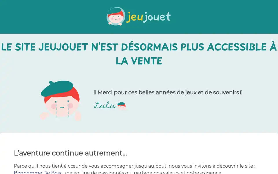 Screenshot of jeujouet.com