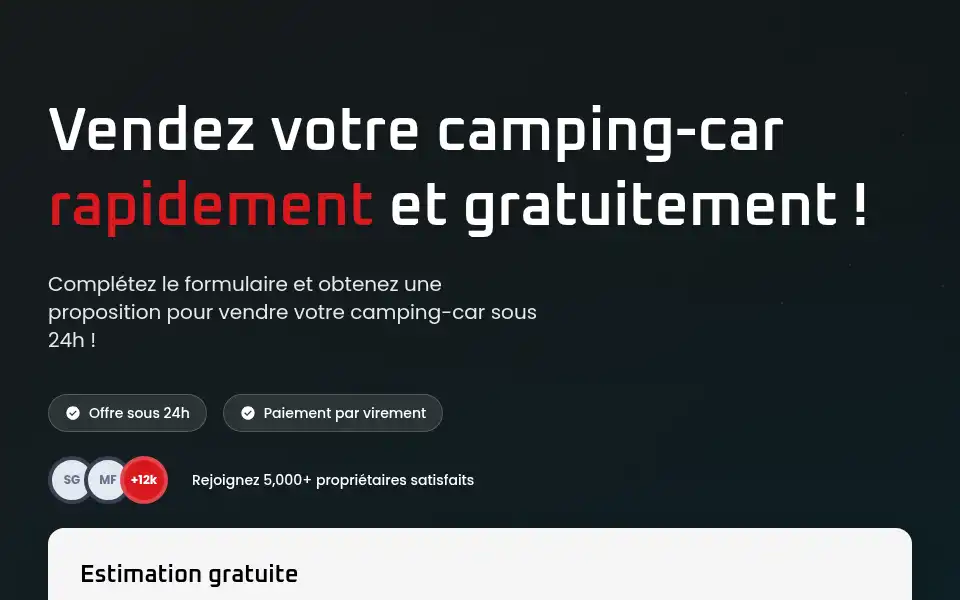 Screenshot of jevendsmoncampingcar.fr