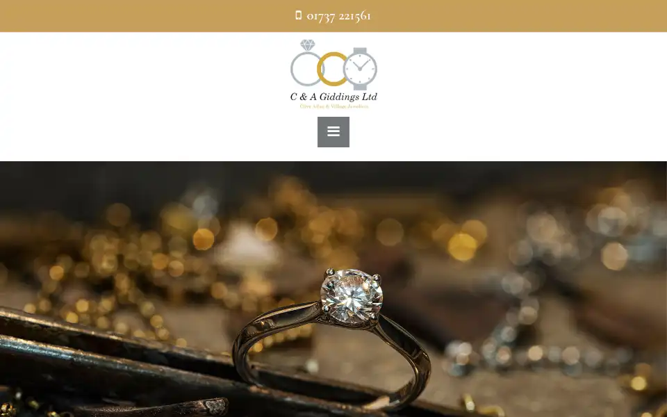 Screenshot of jewellers-surrey.co.uk