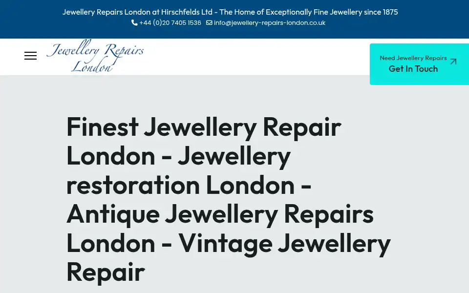 Screenshot of jewellery-repairs-london.co.uk