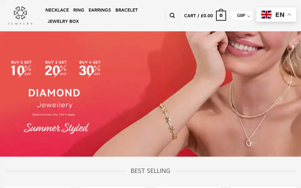 Screenshot of jewelleryhope.com