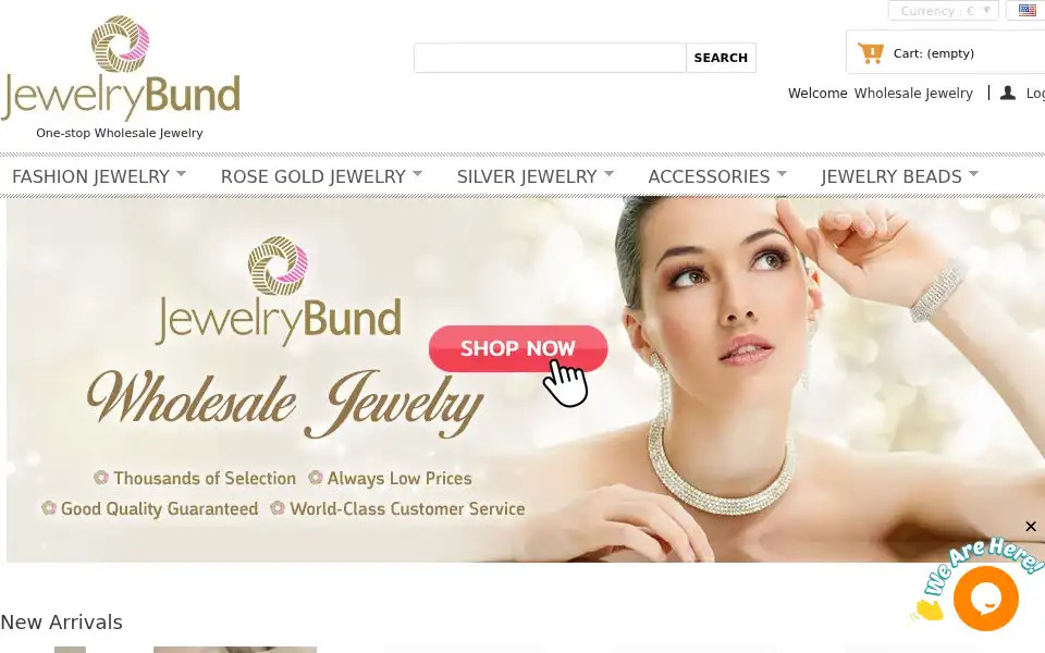 Screenshot of jewelrybund.com