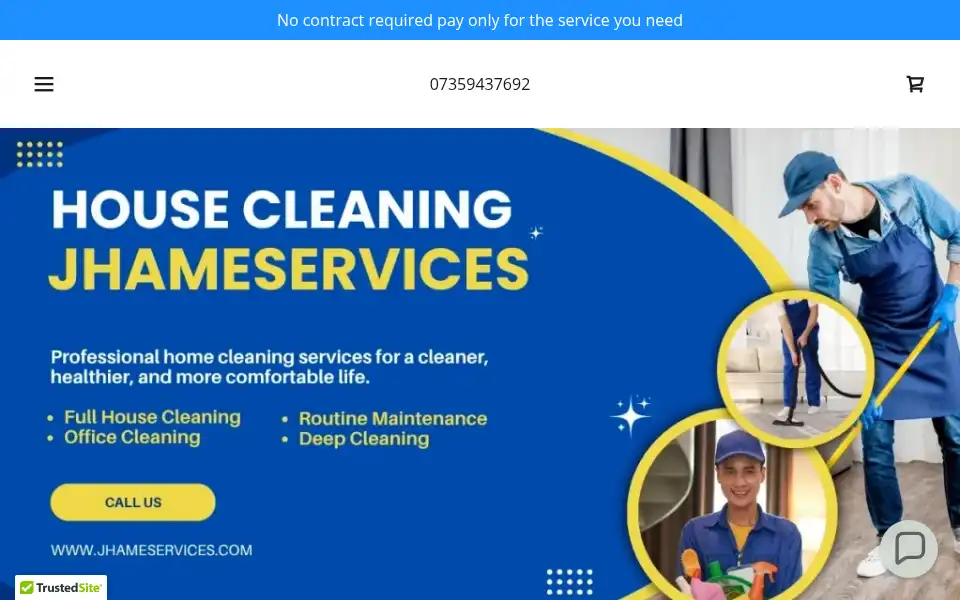 Screenshot of jhameservices.com