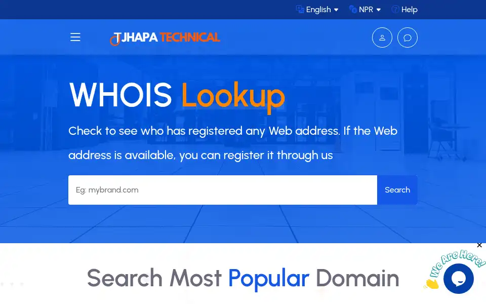 Screenshot of jhapatechnical.network