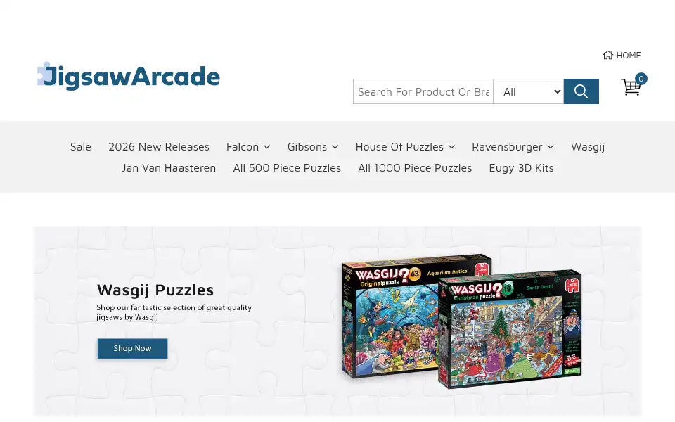 Screenshot of jigsawarcade.co.uk