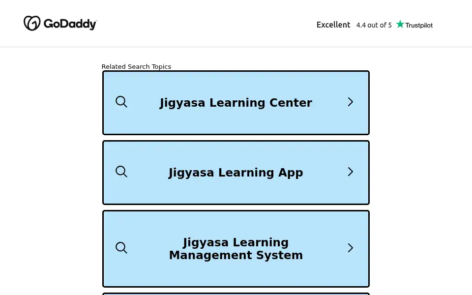 Screenshot of jigyaasalearning.in