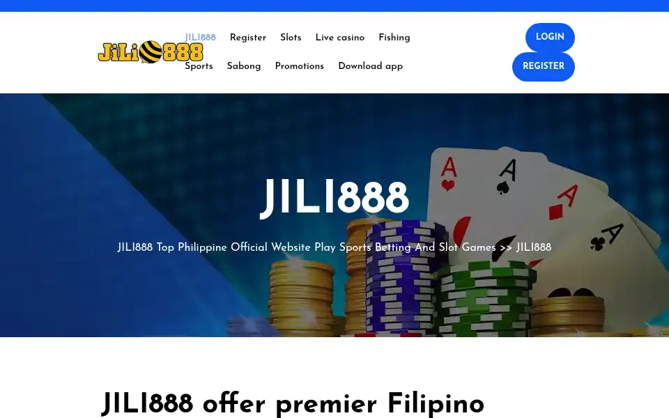 Screenshot of jili888.com.ph