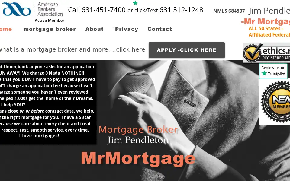 Screenshot of jimmrmortgage.com