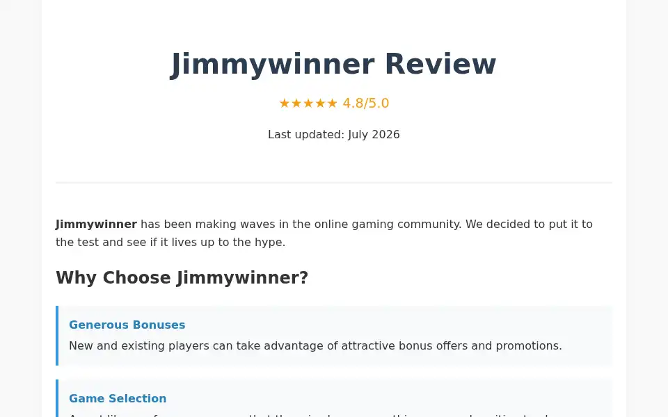 Screenshot of jimmywinner.cc