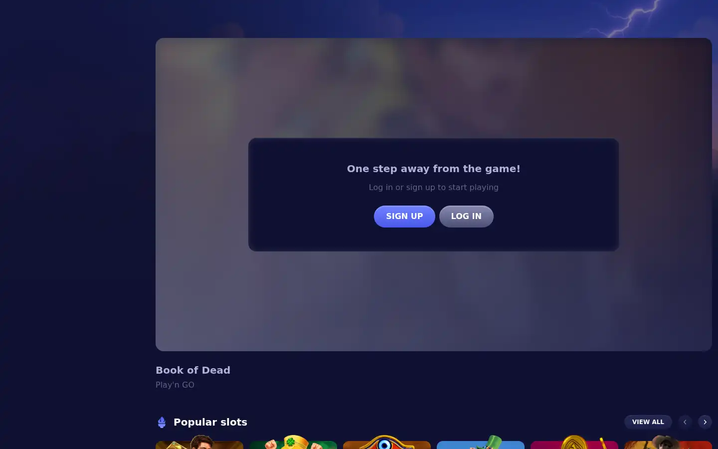 Screenshot of jinxcasino.io