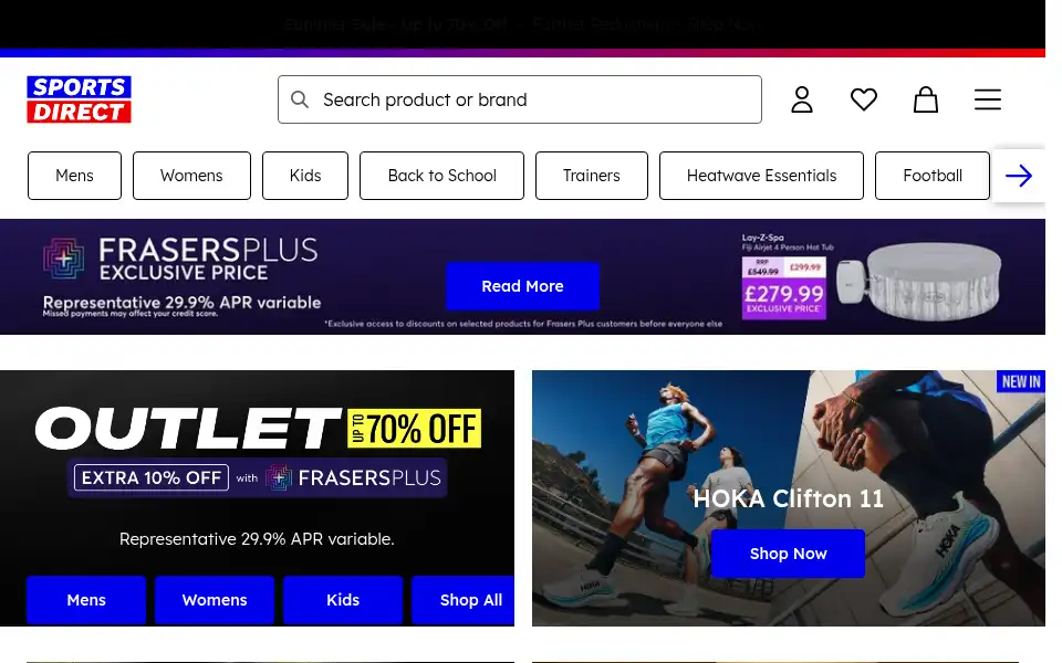 Screenshot of jjbsports.com