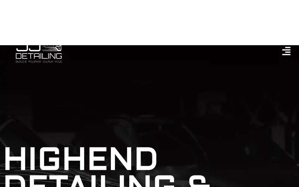 Screenshot of jjdetailing.dk