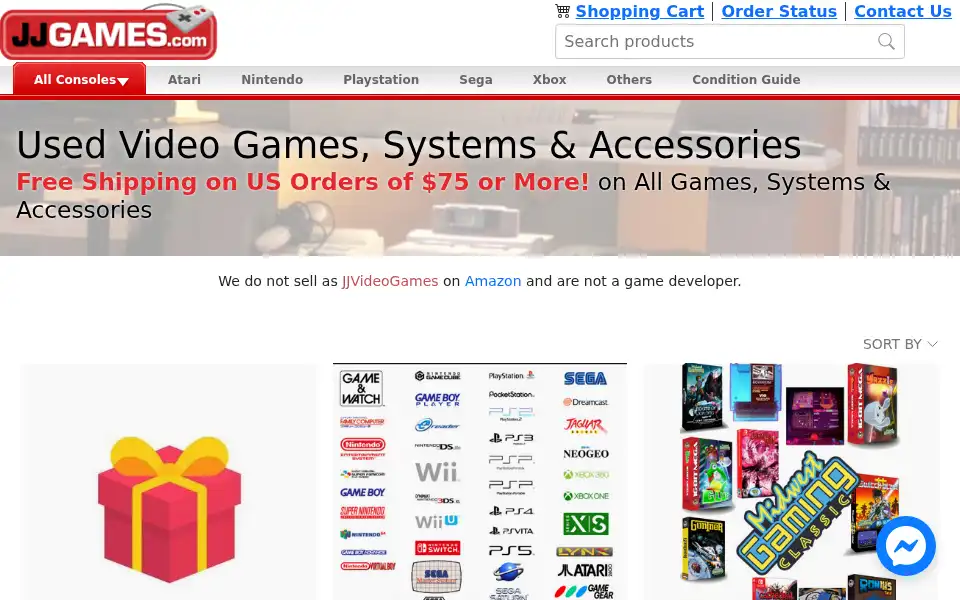 Screenshot of jjgames.com