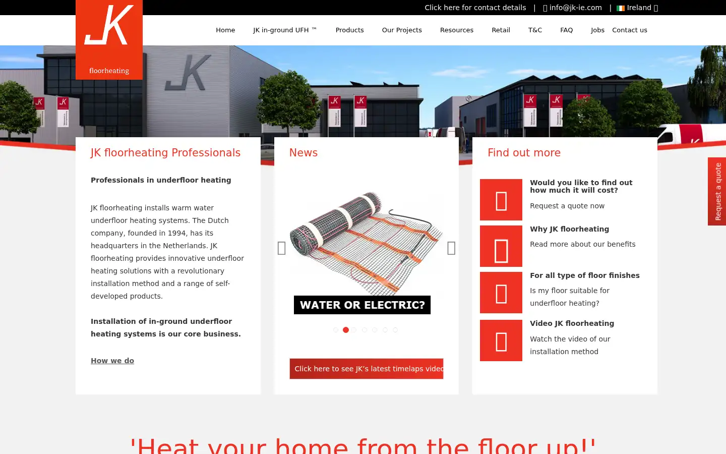 Screenshot of jk-ie.com