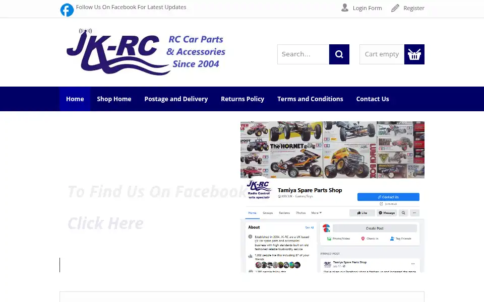 Screenshot of jk-rc.co.uk