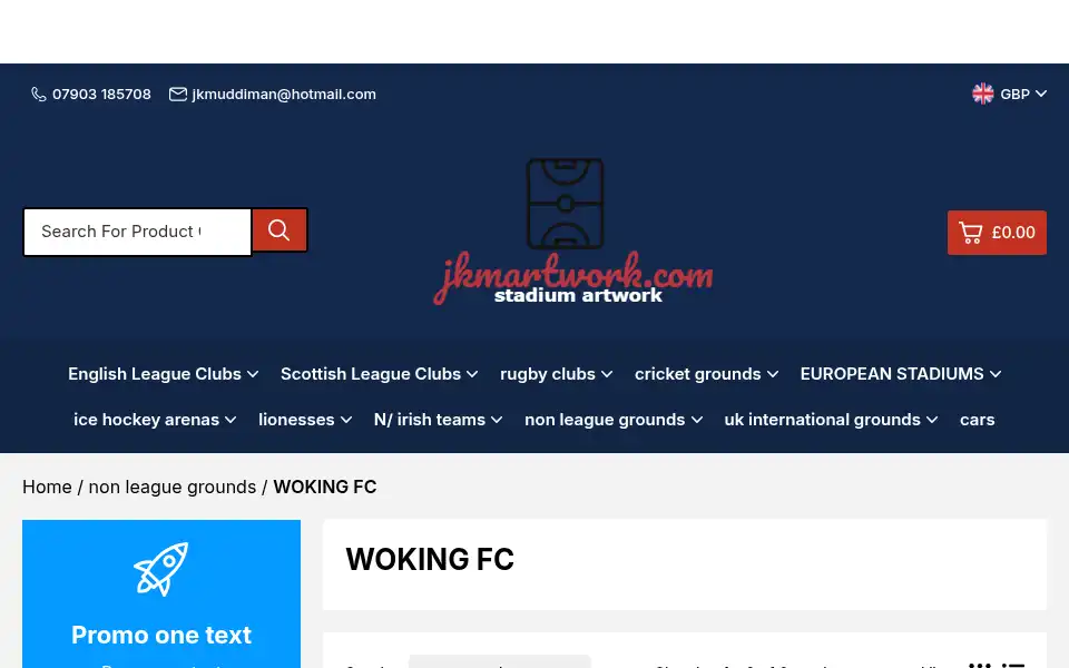 Screenshot of jkmartwork.com
