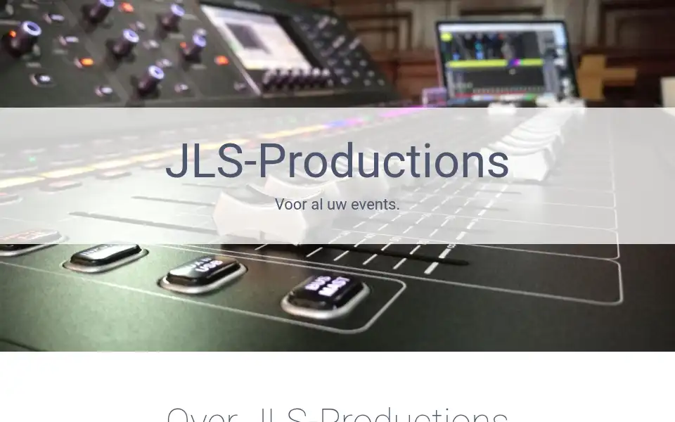 Screenshot of jls-productions.nl