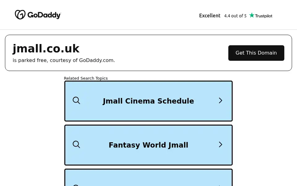 Screenshot of jmall.co.uk