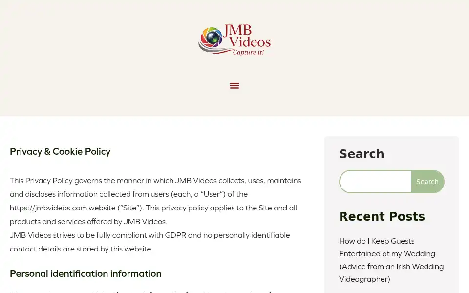 Screenshot of jmbvideos.com