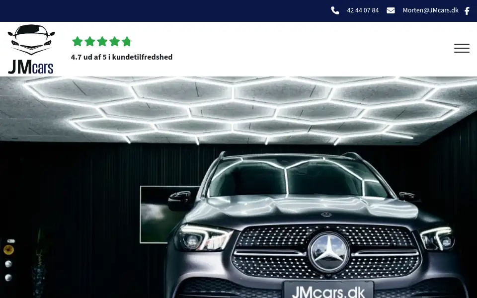 Screenshot of jmcars.dk