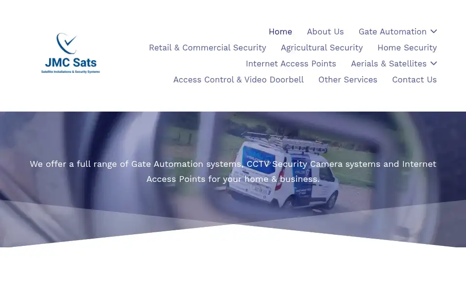 Screenshot of jmcsats.ie