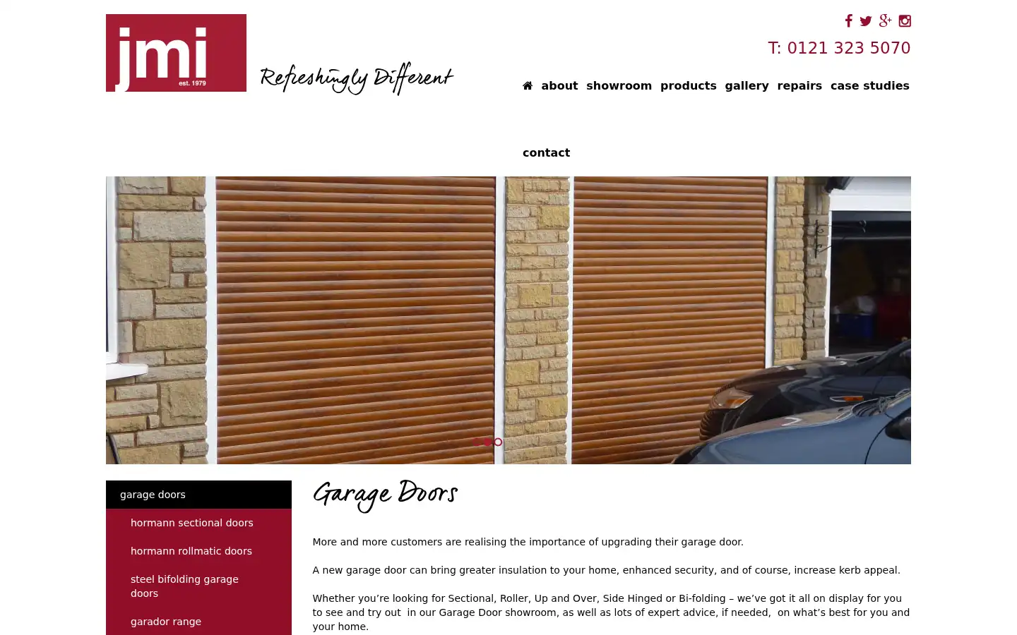 Screenshot of jmiwindows.co.uk