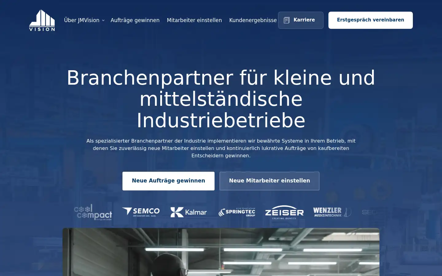 Screenshot of jmvision.de