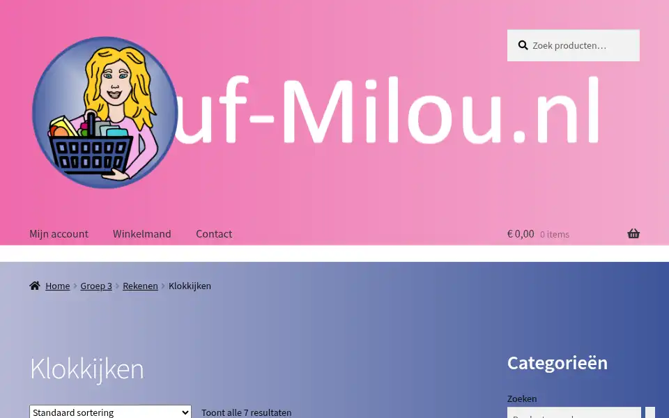 Screenshot of jmwebshop.nl