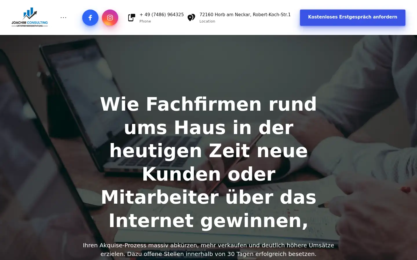 Screenshot of joachim-consulting.de