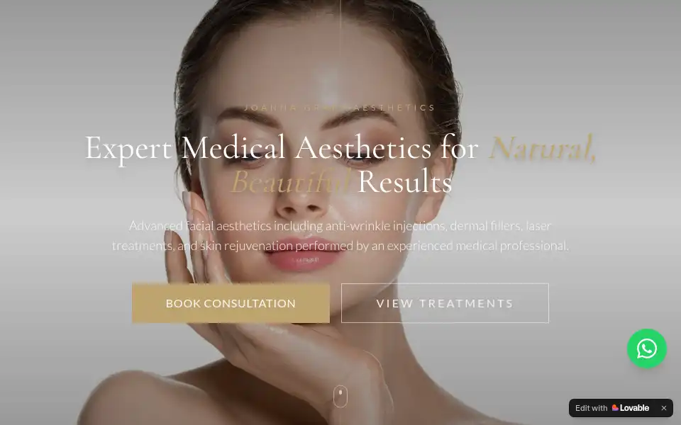 Screenshot of joannagraff.com