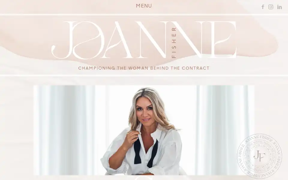 Screenshot of joannefisherlaw.co.uk