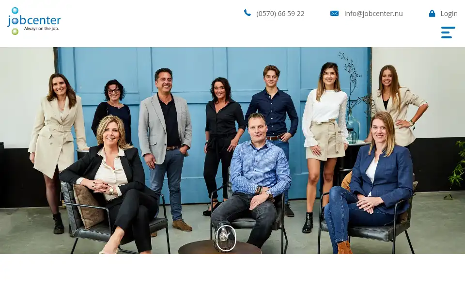 Screenshot of jobcenter.nu