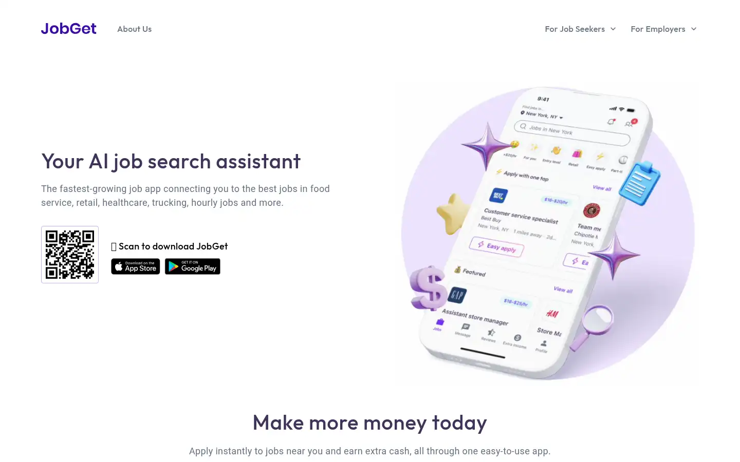 Screenshot of jobget.com