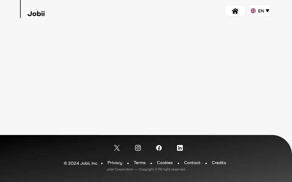 Screenshot of jobii.be