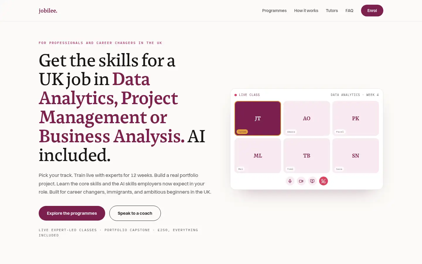 Screenshot of jobileehq.com